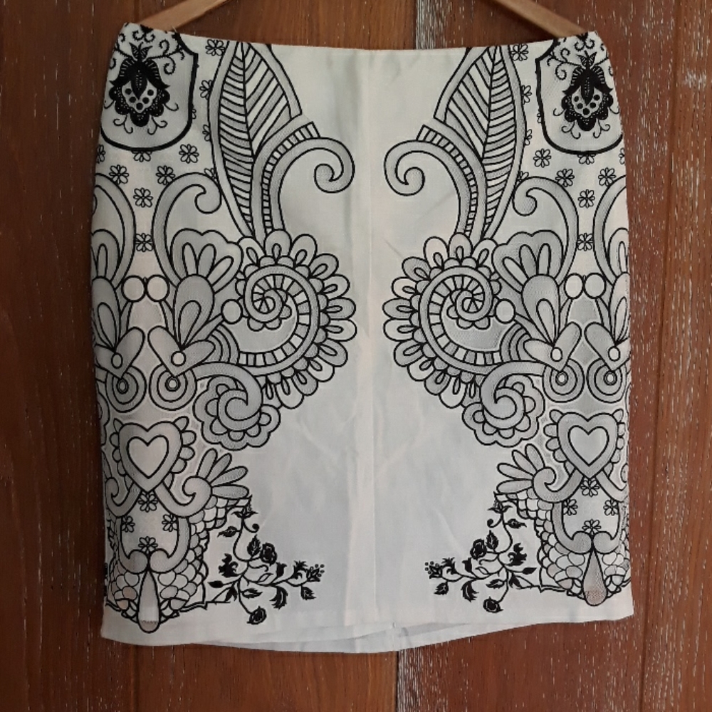 Black and white skirt